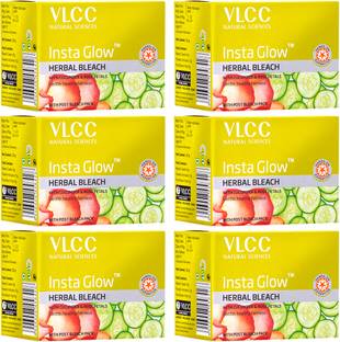VLCC Insta Glow Herbal Bleach (Pack of 6)