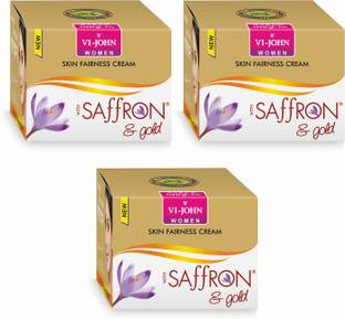 VI-JOHN WOMEN Saffron Gold Fairness Cream Pack Of 3