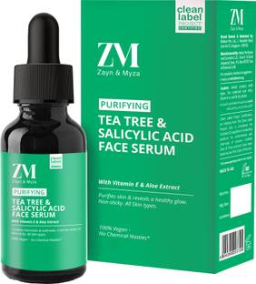 ZM Zayn & Myza Tea Tree & Salicylic Acid Face Serum, Reduces Acne, Scars & Blemishes