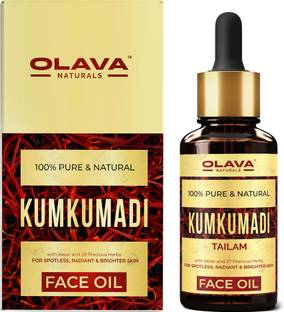 OLAVA NATURALS Kumkumadi Tailam for Glowing Face, 28 Ingredients, 100% Pure kumkumadi Face Oil