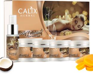 calix Herbal Body Polishing Ayurvedic Kit For Prevent Signs Of Aging, Wrinkles, Marks, Spots