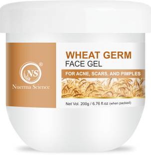 Nuerma Science Wheatgerm Face Gel for for Glowing Skin Enriched w/ Witch Hazel & Pure Aloe Vera