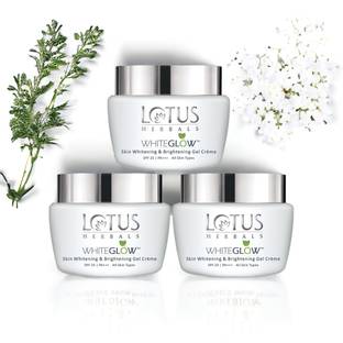 LOTUS HERBALS WHITEGLOW Skin Whitening & Brightening Gel Creme SPF 25 / PA ++++