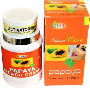 kbh Papaya Facial Bleach 1Kg Mega Pack for Instant Glow & Dark Spot Reduction