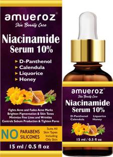 Amueroz 10% Niacinamide Serum For Face for Acne, Acne Marks, Fairness & Blemishes
