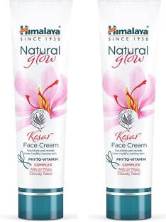 HIMALAYA Natural Glow Face Cream with Kesar and Alfalfa & Vit Complex (Pack of 2 X 50g)