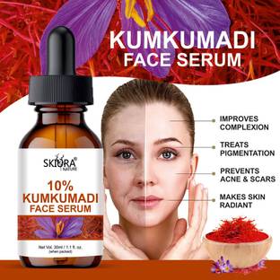 Skiura Nature KumKumadi Face Glowing Serum - Organic Face Serum for Glowing, Brightening