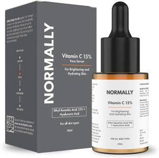 Normally 15% Vitamin C face serum for Brightening, Glowing and Uneven Skin Tone
