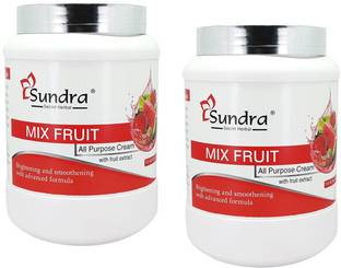 sundra Mix Fruits All Purpose Face and Body Massage Cream with Fruit Ectracts