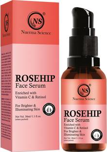 Nuerma Science 15% Rosehip Face Serum with 10% Vitamin C & .5% Retinol For Illuminating Skin