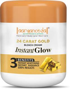 Aaryanveda Gold Bleach Cream For Glowing Skin & Remove Uneven Patches For Men & Women