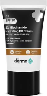 The Derma Co 2% Niacinamide Hydrating BBCream-1% Hyaluronic Acid Complex & Aquaxyl-Warm Beige Foundation