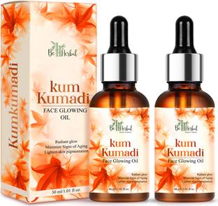 BE HERBAL KumKumadi Face Glowing Oil - Pure, Natural Skin Moisturizer & Organic Face Serum