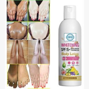 Afflatus Whitening Body Lotion On SPF15+ Skin Lighten & Brightening Body Lotion Cream