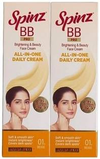 Spinz BB PRO Brightening & Beauty Face Cream - 2 x 29g Packs