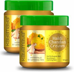 Kayamaya Haldi Chandan Cream for Brightening & Whitening Skin - Pack of 2