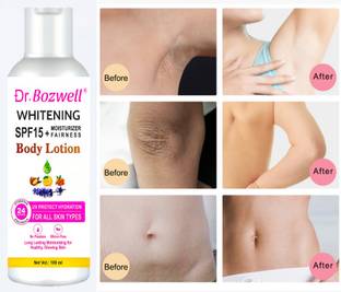 Dr.bozwell Whitening Body Lotion SPF 15 + Moisturiser Fairness Cream For Face, Hand & Body