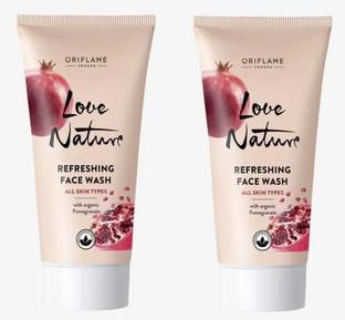 Oriflame Sweden Nature Refreshing with Organic Pomegranate Face Wash (Pack of 2)