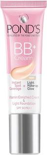 POND's BB+ Cream, Instant Spot Coverage + Light Make-up Glow, Ivory 9g (9G)