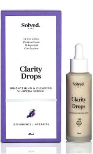 Solved Labs Clarity Drops - For | Suitable for All Skin Types | 45ml Bottle