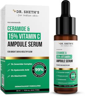 Dr. Sheth's Ceramide & 15% Vitamin C Ampoule Serum | 99% Pure Grade Vitamin C