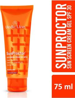 Vedic Line Sunscreen - SPF 50 Vedicline Spf 30 Sunproctor Cream Gel, 75ml