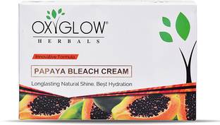 OXYGLOW Herbals Papaya Bleach Cream 300 gm (Pack of 1) with Natural shine