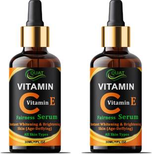 QUAT Vitamin C E Face Serum For Skin Whitening, Brightening, Anti Ageing &(dummy)