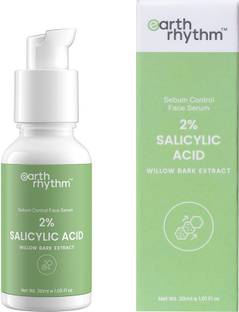 Earth Rhythm Oil Control Face Serum with 2% Salicylic Acid, for Oily & Acne Prone Skin - 30ml