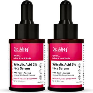 Dr. Alies Professional 2% Salicylic Acid Face Serum for Acne, Blackheads & Open Pores | For Oily Skin