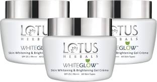 LOTUS HERBALS WHITEGLOW Skin brightening Gel Cream SPF 25 PA+++ ( Pack of 3 ) ( 40gm 3 )