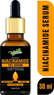 Ventina Organics 10% Niacinamide & Rice Water Face Serum for Clear & Bright skin and Acne Marks