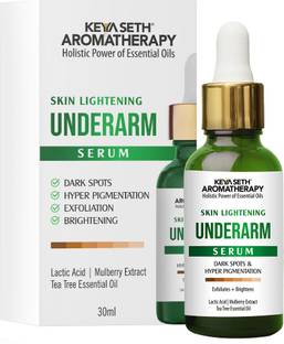 KEYA SETH AROMATHERAPY Skin Lightening Underarm Serum, Acanthosis Nigricans, Exfoliating & Brightening