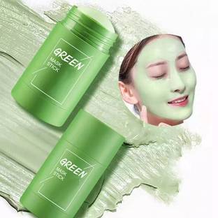 tanvi27 Green Tea Purifying Mask Anti Acne Cleaning Solid Mask Stick For Face