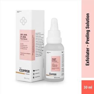 THE COPPER SCIENCE 25% AHA-Glycolic Exfoliate Peeling Solution For Face Peeling Face Serum