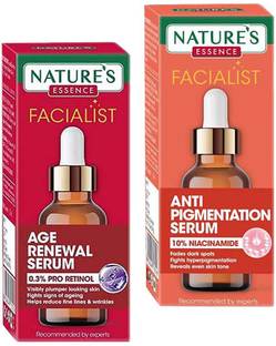 Nature's Essence AGE RENEWAL 0.3% PRO RETINOL+ANTI PIGMENTATION SERUM 10% NIACINAMIDE 30MLX2