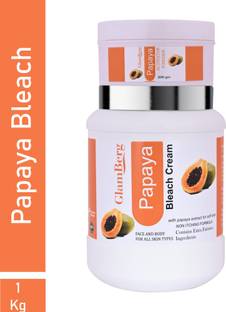 Glamberg Herbal Papaya Bleach Cream With Activator 1 kg
