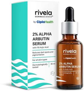 Rivela Dermascience 2% Alpha Arbutin Serum with 1% Kojic Acid|For Dark Spot Reduction