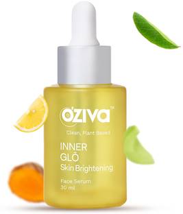 OZiva Inner Glo Skin Brightening Face Serum (with Phyto Vitamin C, Rosehip Oil, Turmeric & Saffron) for Even Tone, Radiance & Skin Glow