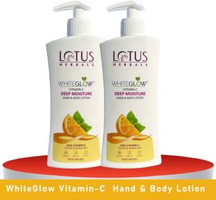 LOTUS HERBALS Vitamin C Deep Moisture Hand & Body Lotion ( Pack of 2 ) ( 270ml 2 )