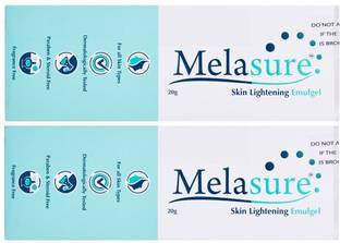 Melasure Skin Lightening Emulgel - 20gm Pack Of 2