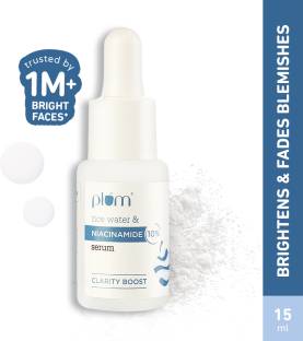 Plum 10% Niacinamide & Rice Water Face Serum | Clear & Bright Skin | Dermat-Tested