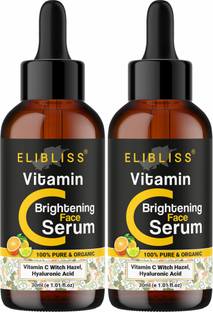 ELIBLISS Vitamin C - Skin Clearing Serum Pack of 2 - Brightening, Anti-Aging Skin Repair, Dark Circle, Fine Line & Sun Damage Corrector.
