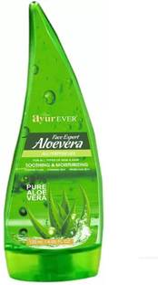 AyurEver 99% Pure Aloe Vera Beauty Gel For Skin Acne, Scars, Dark spots Face & Hair Care