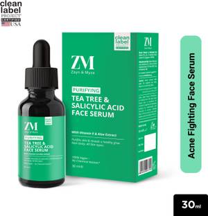 ZM Zayn & Myza Tea Tree & Salicylic Acid Face Serum, Reduces Acne Scars & Blemishes