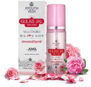 Ayouthveda Gulab Jal Steam Distilled Real Rose Water|Pure & Natural Rose Water & Skin Toner