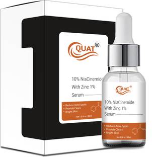 QUAT 10% Niacinamide + 1% Zinc Serum, Tackles Blemishes, Minimises Pore Appearance