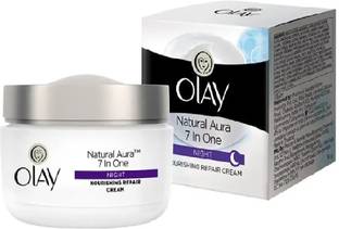 OLAY Natural Aura 7 In One Night Nourising Repair Cream (50g)