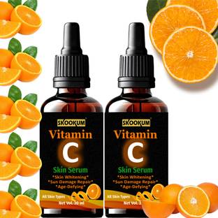 SKOOKUM vitamin C Facial serum- For Anti Aging & Brightening Face