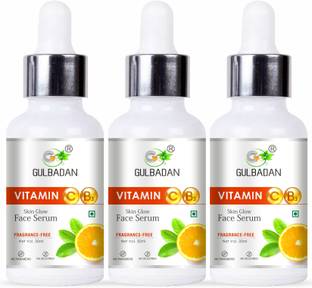 GULBADAN Vitamin C Face Serum - Skin Brightening, Anti-Aging - Set of 3